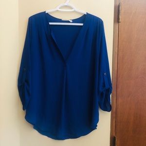 Cobalt blue blouse XL